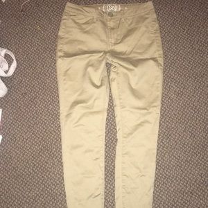 tan jeggings
